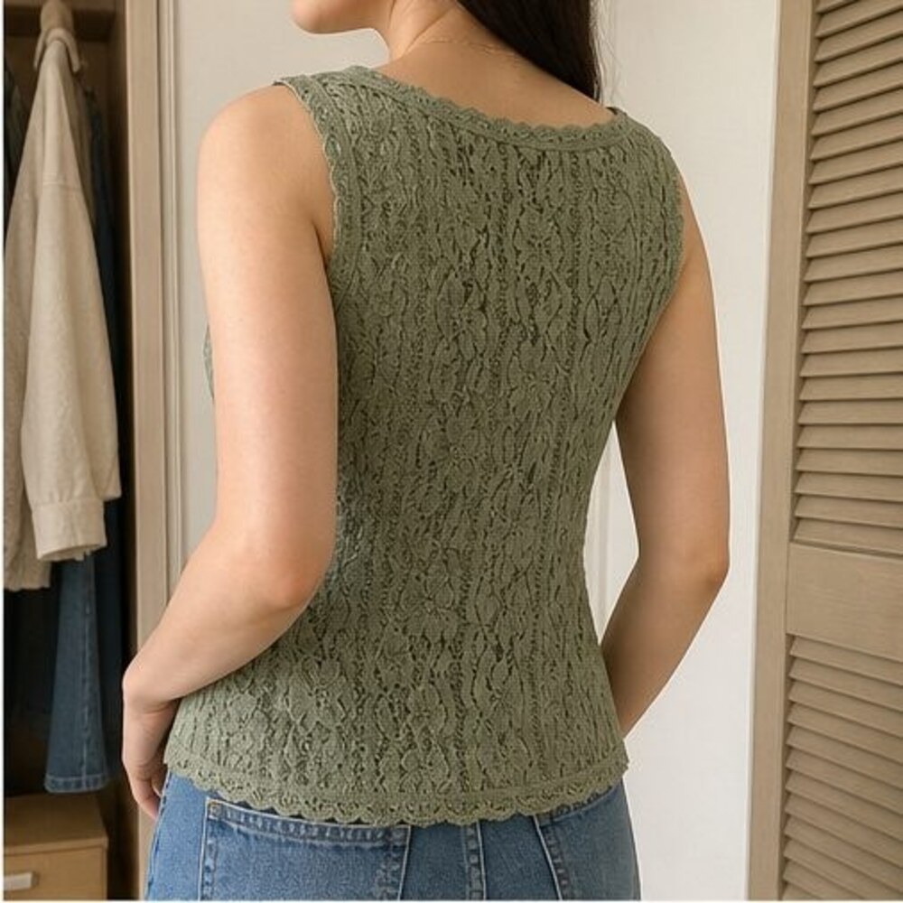 Sage Ruffle Blouse - Picture 3 of 6